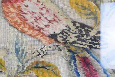 Lot 182 - Victorian woolwork textile study of a parrot
