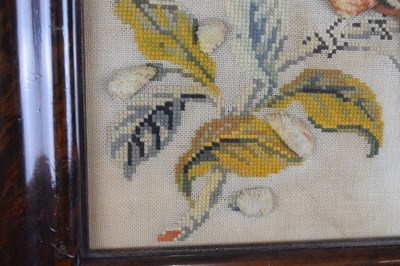 Lot 182 - Victorian woolwork textile study of a parrot