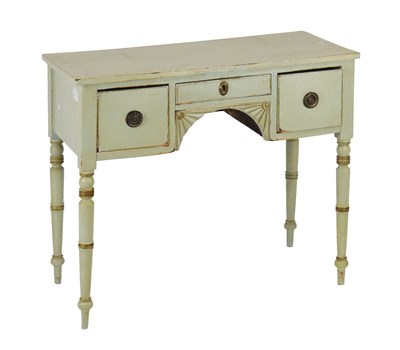 Lot 514 - 19th Century and later green painted pine dressing table