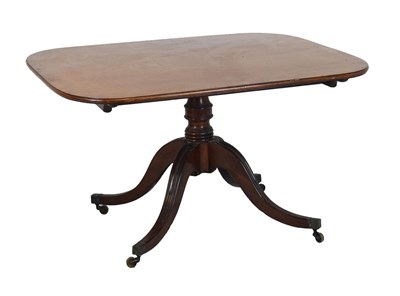 Lot 421 - Regency inlaid mahogany snap top breakfast table