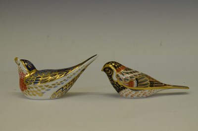 Lot 349 - Six Royal Crown Derby bird paperweights