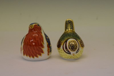 Lot 349 - Six Royal Crown Derby bird paperweights