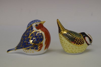 Lot 349 - Six Royal Crown Derby bird paperweights