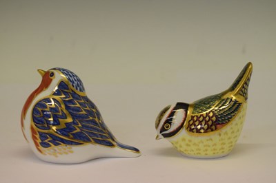 Lot 349 - Six Royal Crown Derby bird paperweights