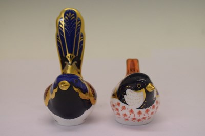 Lot 349 - Six Royal Crown Derby bird paperweights