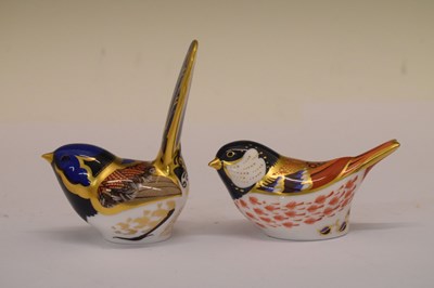 Lot 349 - Six Royal Crown Derby bird paperweights