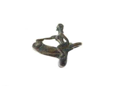 Lot 146 - Antiquities - Believed Roman bronze 'Priapus' erotic charm or pendant