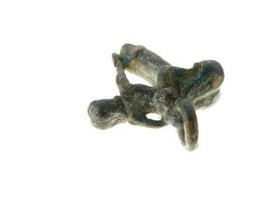 Lot 146 - Antiquities - Believed Roman bronze 'Priapus' erotic charm or pendant