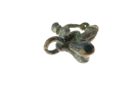 Lot 146 - Antiquities - Believed Roman bronze 'Priapus' erotic charm or pendant