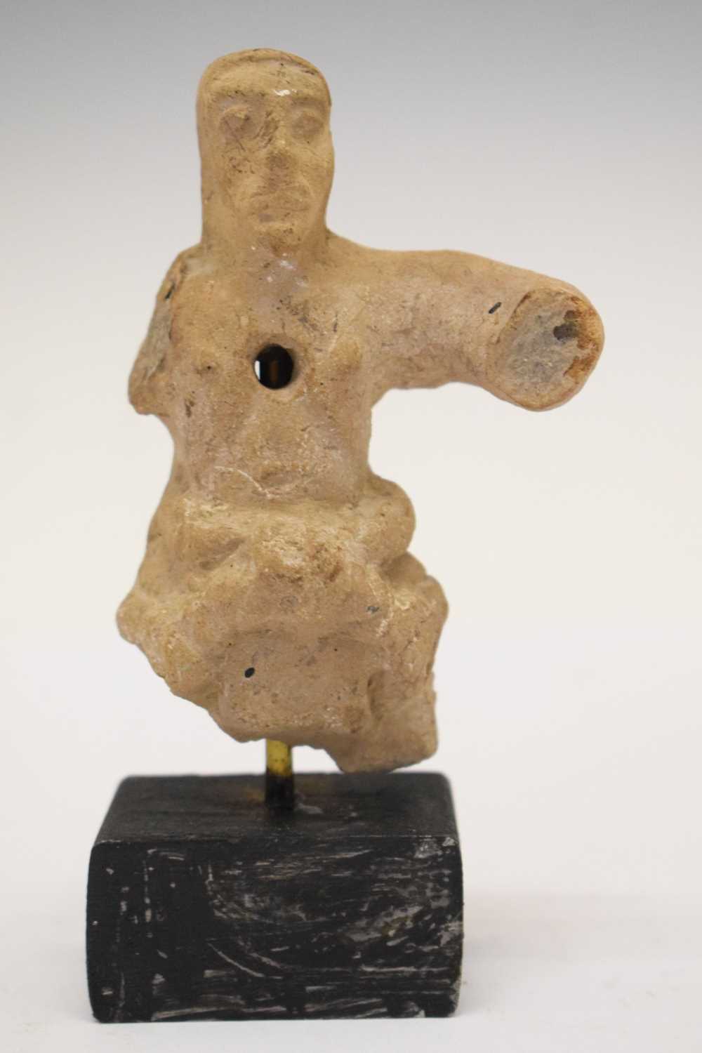 Lot 151 - Antiquities - Believed Pre Columbian (possibly Aztec) terracotta figure fragment