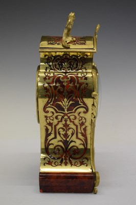 Lot 452 - Samuel Marti - French red boulle mantel clock