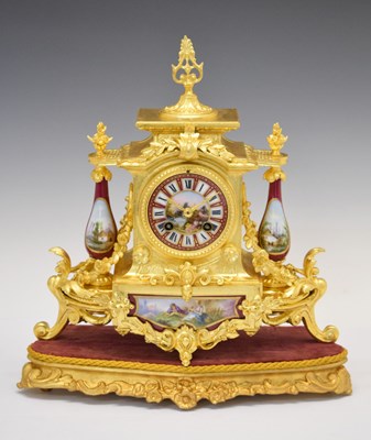 Lot 456 - 19th Century French mantel clock