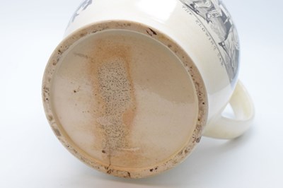 Lot 274 - English creamware jug, circa 1800, commemorating George Washington