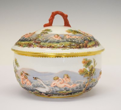 Lot 316 - 19th Century Meissen bowl and cover