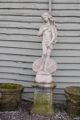 Lot 573 - Composite figure of Venus de Milo and pedestal base