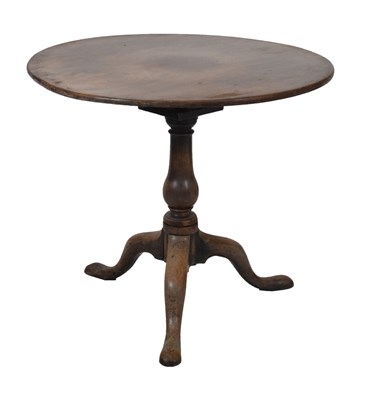 Lot 621 - George III mahogany snap-top tripod table