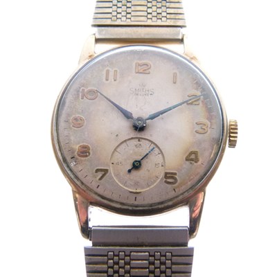 Lot 97 - Smiths Deluxe - Gentleman's 9ct gold wristwatch