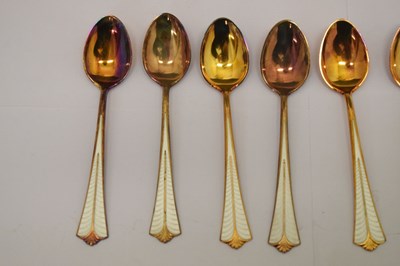 Lot 97 - Quantity of Norwegian enamel cutlery