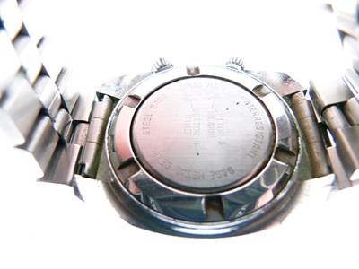 Lot 105 - Memostar Alarm -  Gentleman's retro 17 jewels automatic stainless steel wristwatch