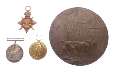 Lot 269 - First World War medal group and Memorial Plaque