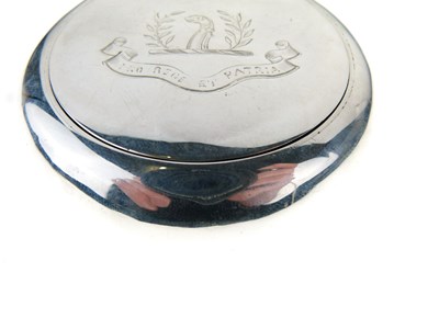 Lot 232 - Late Victorian silver 'squeeze' tobacco box