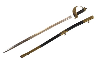 Lot 237 - Royal Naval officer's sword by Manton & Co.