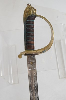 Lot 237 - Royal Naval officer's sword by Manton & Co.