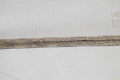 Lot 237 - Royal Naval officer's sword by Manton & Co.