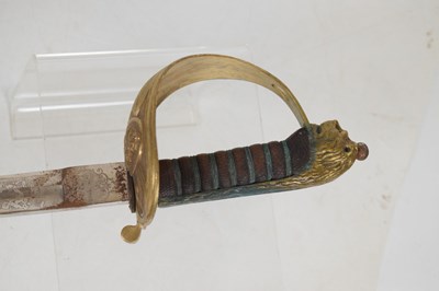 Lot 237 - Royal Naval officer's sword by Manton & Co.