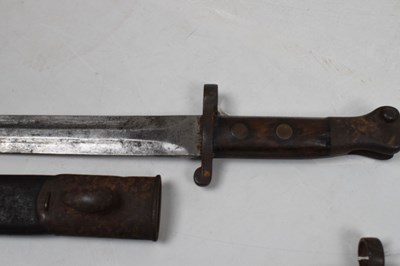 Lot 291 - Two pattern 1888 bayonets, with double ended 12" blades