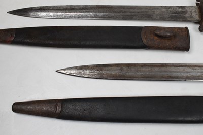 Lot 291 - Two pattern 1888 bayonets, with double ended 12" blades