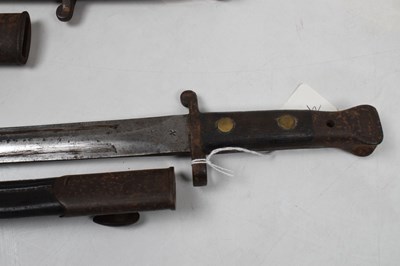 Lot 291 - Two pattern 1888 bayonets, with double ended 12" blades