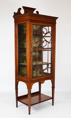 Lot 540 - Inlaid glass cabinet