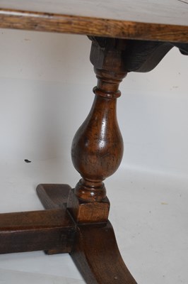 Lot 529 - Reproduction oak refectory table