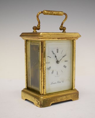 Lot 444 - London Clock Co. gilt cased carriage clock