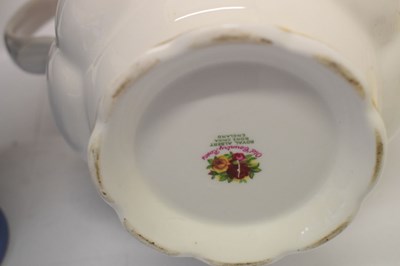 Lot 483 - Royal Albert 'Old Country Roses' coffee pot, etc