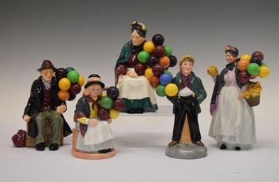 Lot 332 - Five Royal Doulton balloon figures