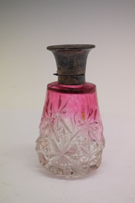 Lot 123 - Circa 1900 silver-mounted scent bottle