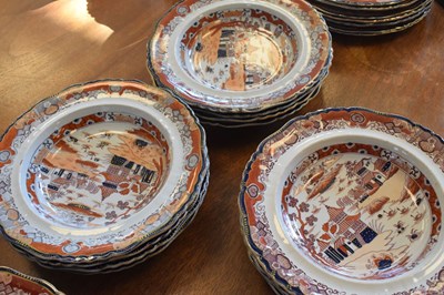 Lot 360 - Extensive 19th Century Masons Ironstone part dinner service