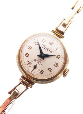 Lot 107 - Everite - Lady's 9ct gold cased cocktail watch