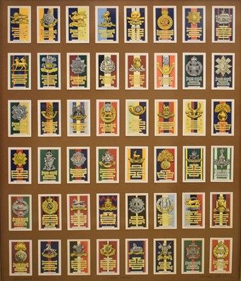 Lot 255 - Five sets of framed cigarette cards