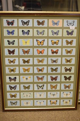 Lot 255 - Five sets of framed cigarette cards