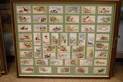 Lot 255 - Five sets of framed cigarette cards