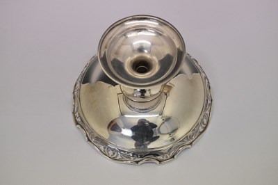 Lot 80 - George V silver pedestal fruit bowl, Martin Hall & Co Ltd