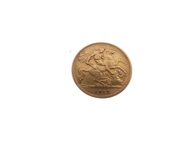 Lot 171 - George V gold half sovereign, 1912