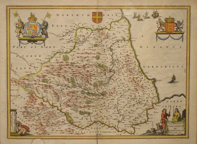 Lot 407 - Blaeu map of Durham