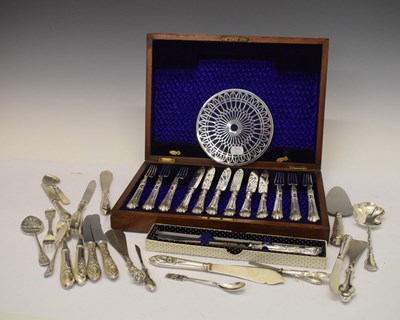 Lot 125 - Quantity of silver cutlery, etc