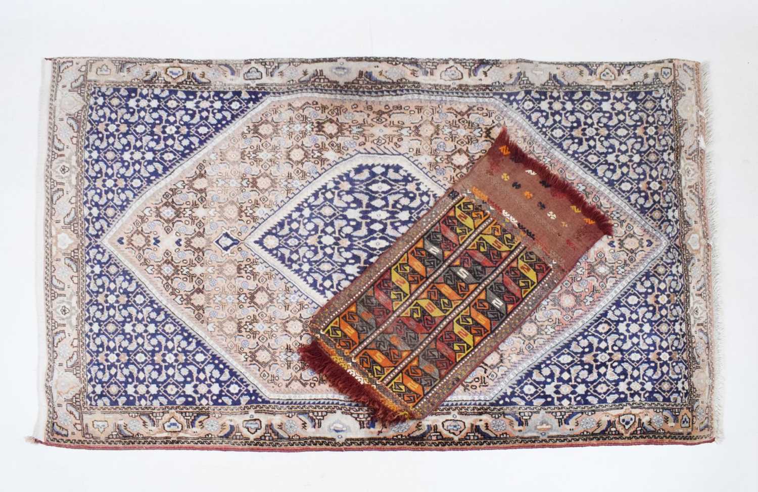 Middle Eastern Rug Writing Lot 430 - Middle Eastern wool rug