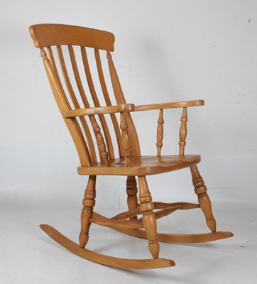 Lot 469 - Modern Novoles pine rocking chair