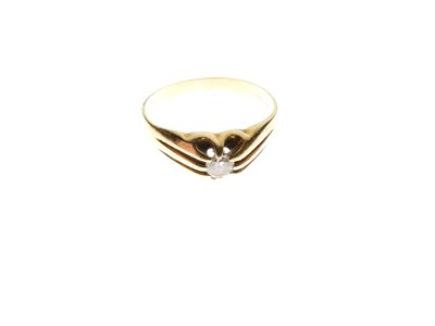 Lot 1 - 18ct gold single stone diamond ring